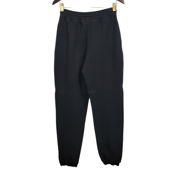 NEW Forever 21 Black Sweatshirt Crop Top & High Rise Sweatpants 2 PC Set Medium - Picture 5 of 16